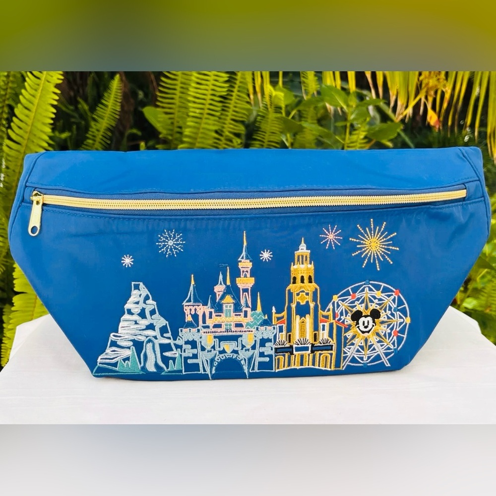 Disneyland Icons Belt Sling bag NWT blue